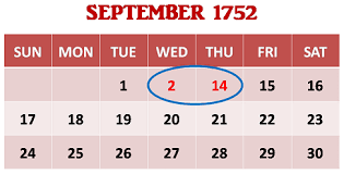 Interesting History of September 1752 | Saransh